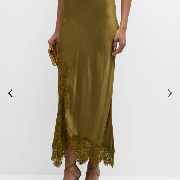 A.L.C. Satin and Lace midi Skirt - Picture 1 of 4